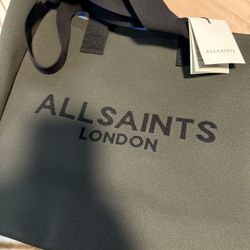 All Saints Tote Bag In Olive Green
