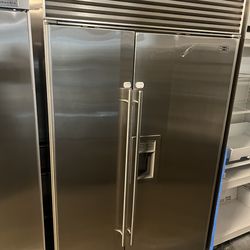 Subzero 48”built in refrigerator   stainless steel 2yr warrantys