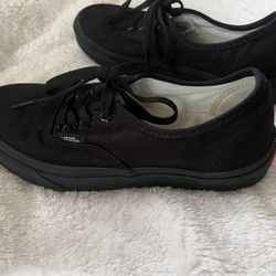Vans Black Shoes Size 4.5
