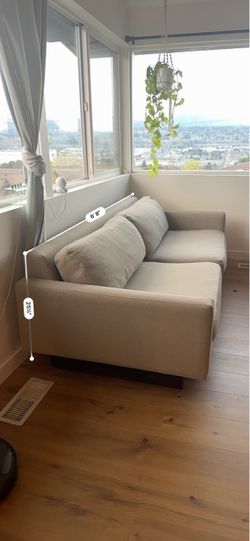 Light Gray Fabric Sofa Couch