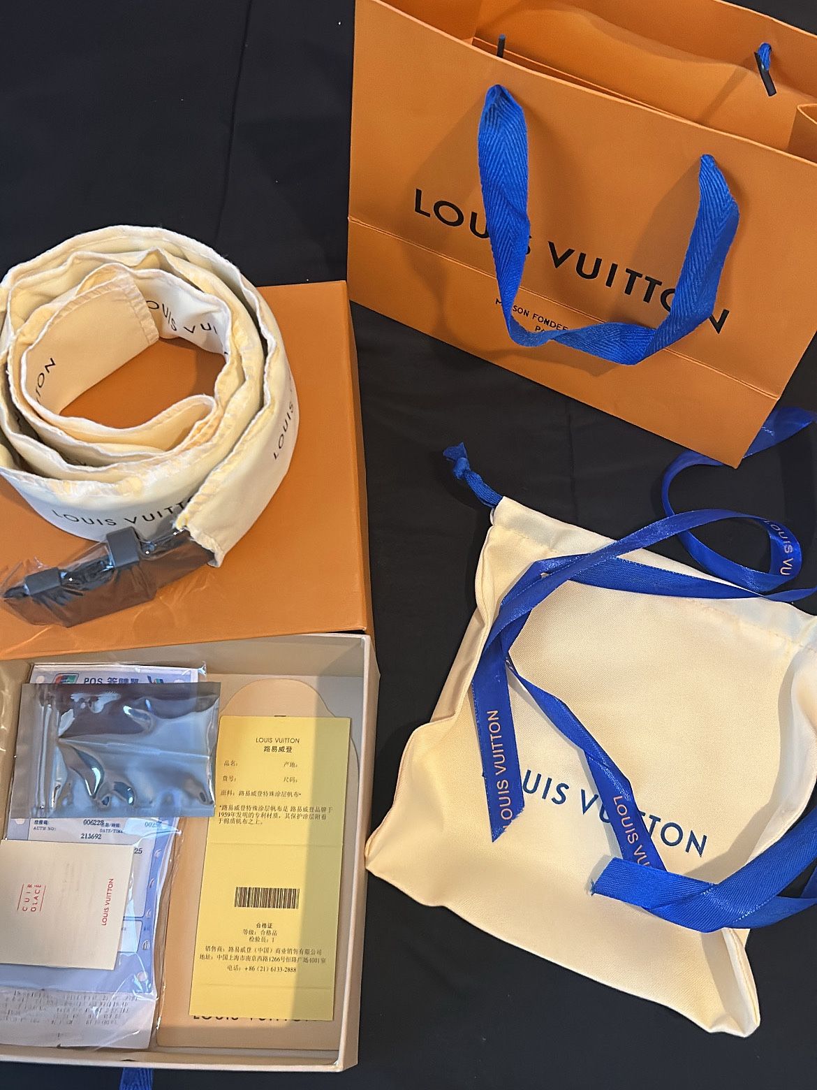 LV Belt $250 Or Negotiable Size 33-36