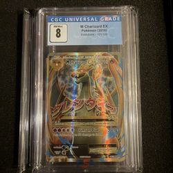 Pokemon M Charizard EX CGC 8 Evolutions 101/108 Full Art Holo NM/Mint