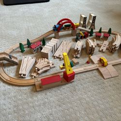 Brio Style Wooden Train Set