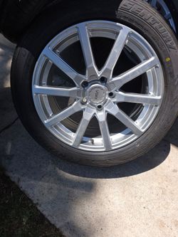 New two (2) 17" wheels only with new tires