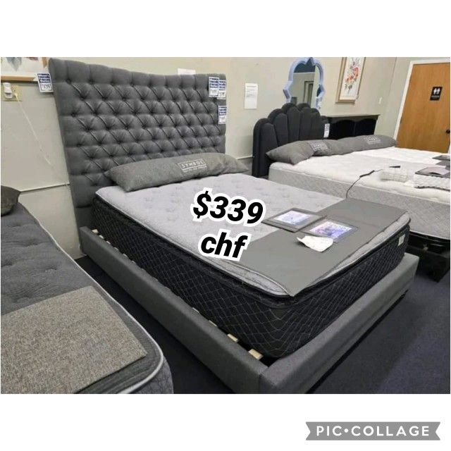Dark Gray California King Size Bed Frame // Mattress Sold Separately