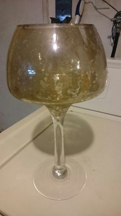 Wine like glasses for decorations 12 inch height