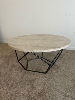 Marble coffee table