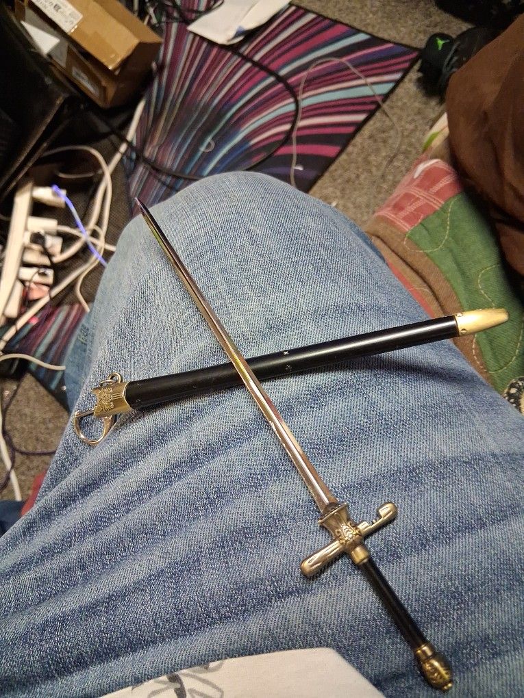 Large Sword Letter Opener Or Wall Pess