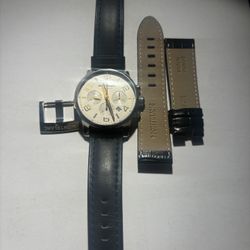 MONTBLANC TIMEWALKER- ETA 7753 . Keep Perfect Time . made In Switzerland. Lightly used.