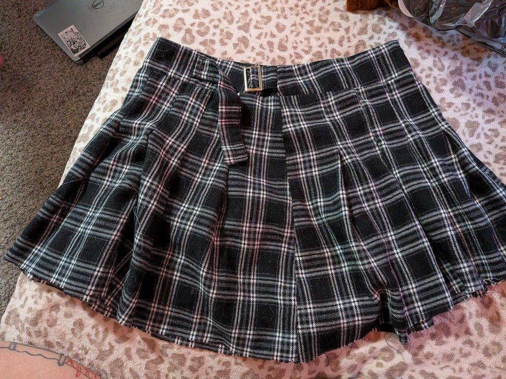 Plaid Mini Skirt