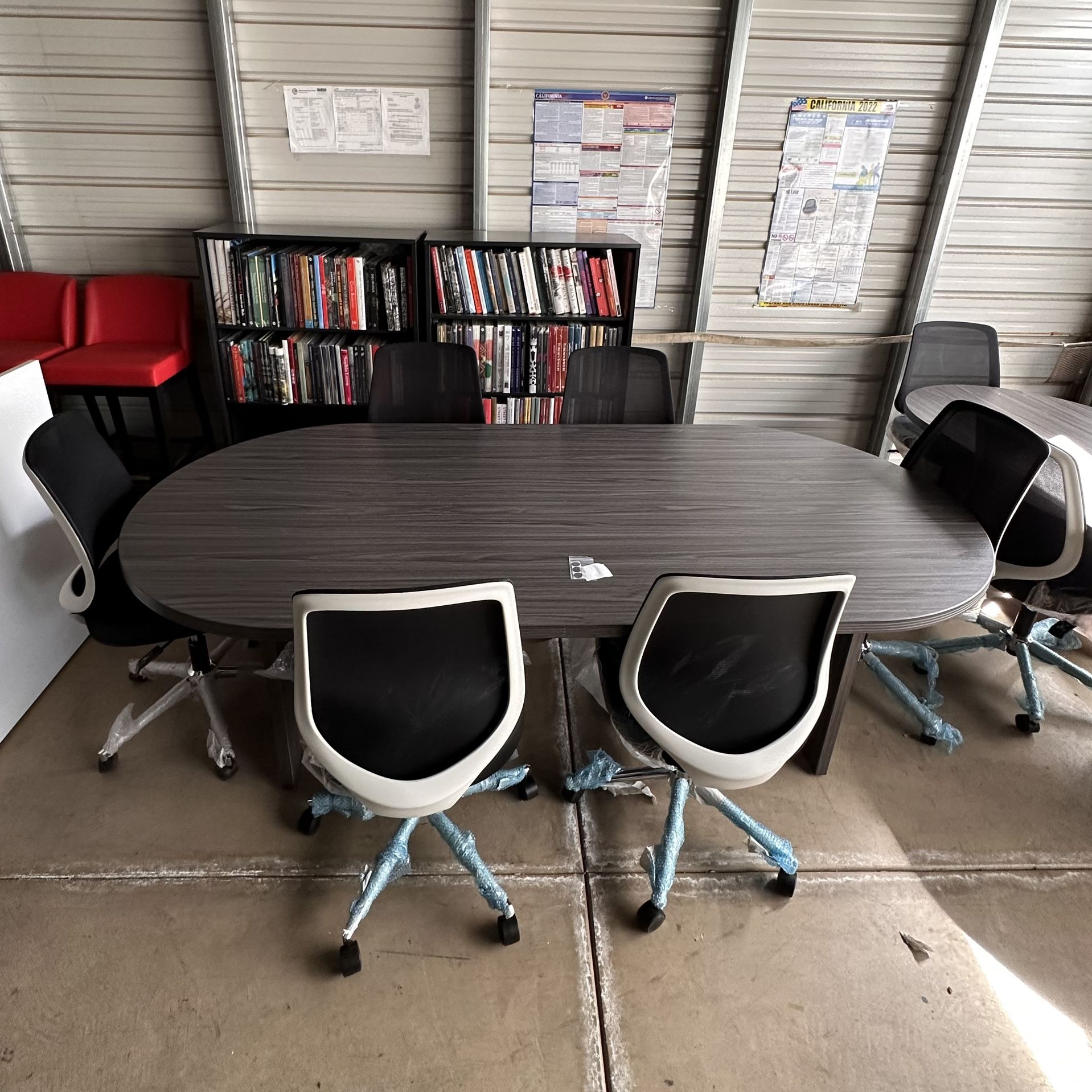 Business Equipment Office Furniture Brown Conference Table With