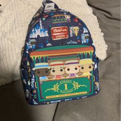 Disney Parks Main Street USA Dapper Dans Funko Pop Loungefly Mini Backpack