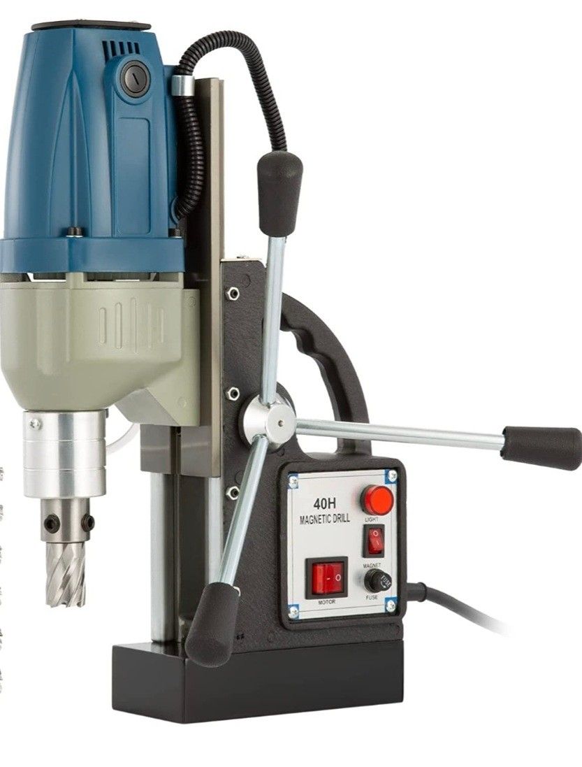 ZELCAN 1100W Electric Magnetic Drill Press w 1.6 inch Boring Diameter