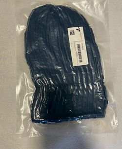 Navy blue wool hat