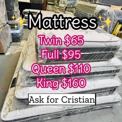 New Mattresses  Twin mattress Full mattress Queen mattress  King mattress  Colchones nuevos  Beds 