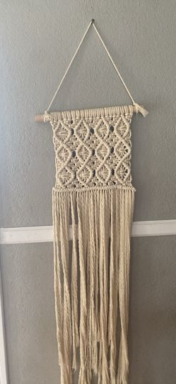 Wall hanging macramé medium sized hand made