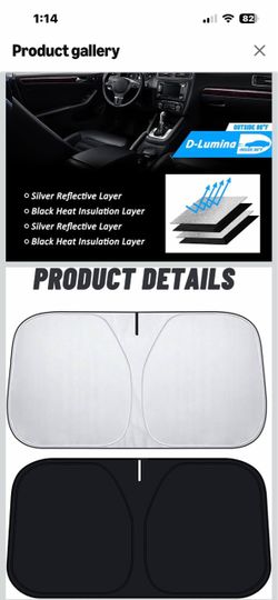 Black Car Sunshade