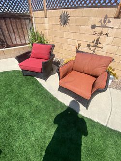 2 patio chairs