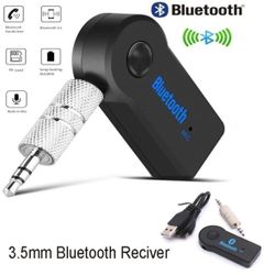 Wireless Bluetooth Car Adapter 3.5mm AUX Audio Stereo Music Home Receiver.