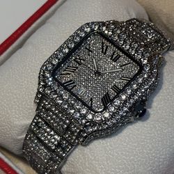 Iced out Cartier Watch 🧊