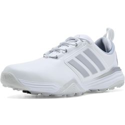 adidas Mens Adipower 26 Spikeless  Color: Ftwr White/Silver Met./Halo Silver Size: 8  Origin Imported Sole material Rubber Outer material Faux Leather