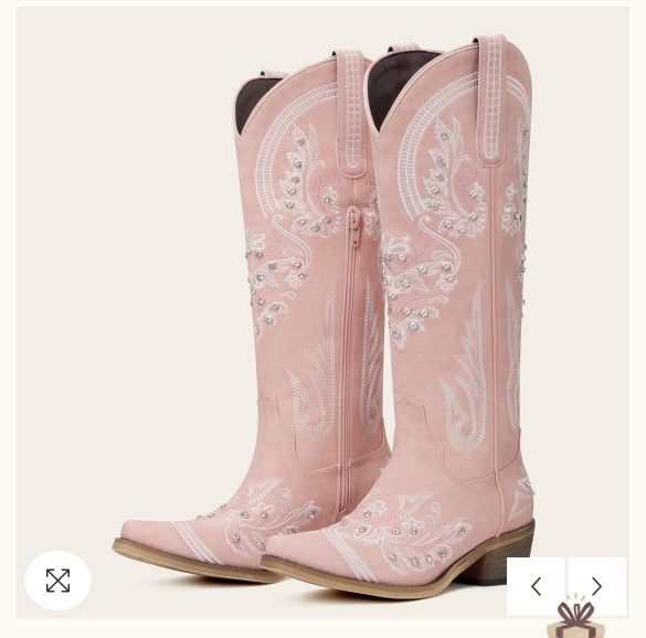Pink Cowgirl Western Boots