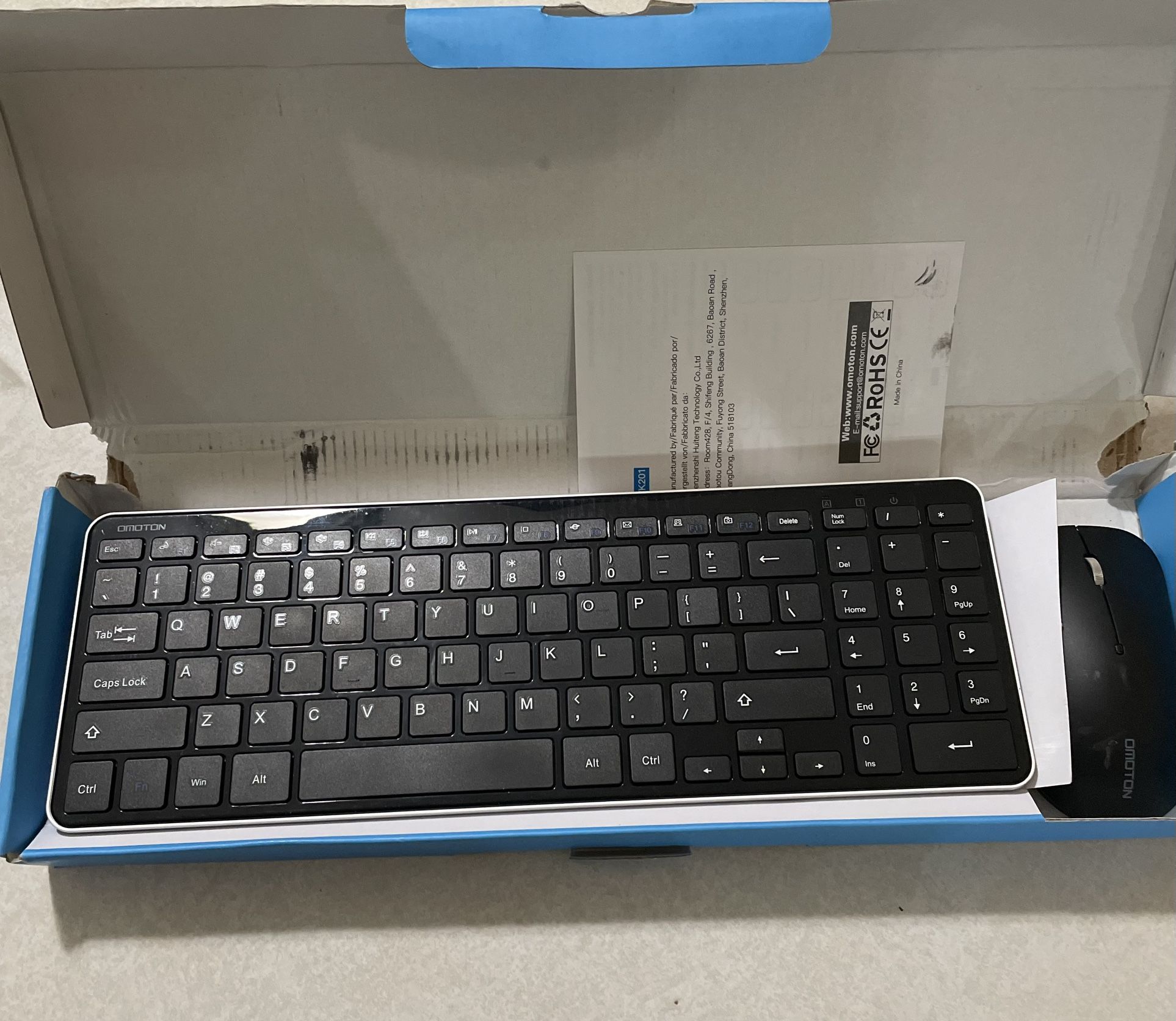 Wireless Keyboard and Mouse Combo