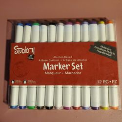 12 pcs marker set -12 colors