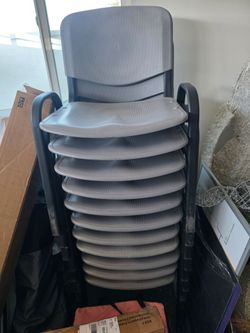 Office Plastic Chairs 11 total