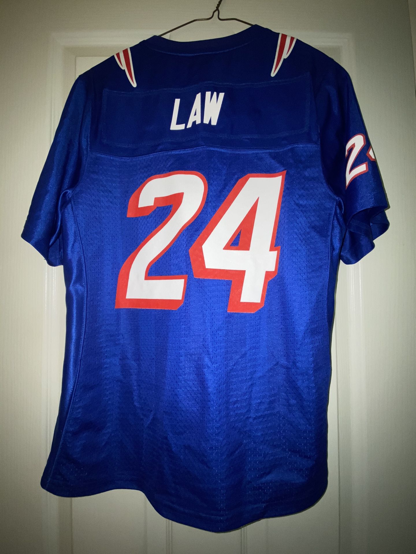 New England Patriots Ty Law #24 Jersey. Womens size medium. Brand new Pro line vintage.