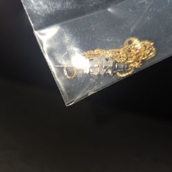 Gold And Moizenite Earrings Selling For 140