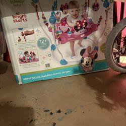 New Minnie mouse  Exercauser $35 Cart Seat Cover $12