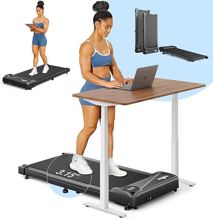 Compact Walking Pad Treadmill with Remote Control