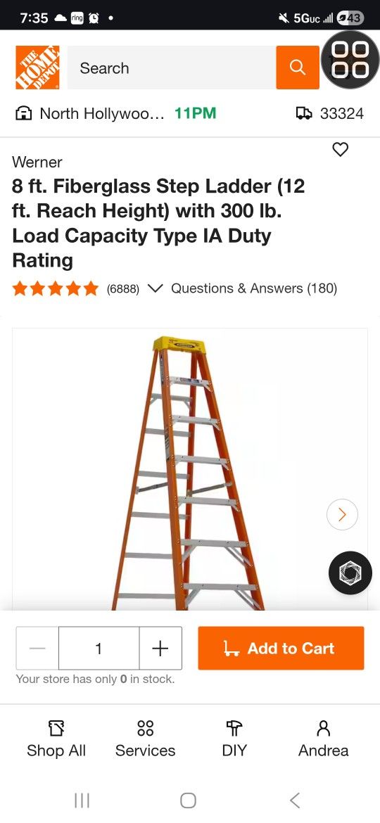 Werner 8 Ft Ladder