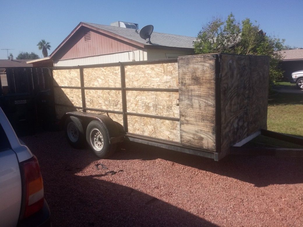 14 foot by 6 foot Landscaping utility trailer