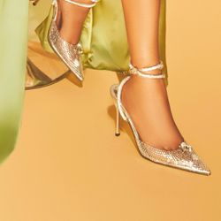 Crystal Diamonte Heels 