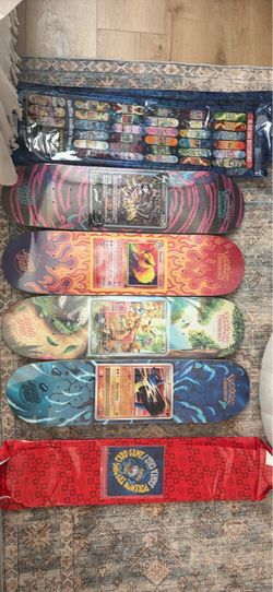 Santa Cruz x Pokémon Skateboard Deck Collection of 4