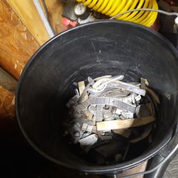 lead wheel weights an pieces of lead 