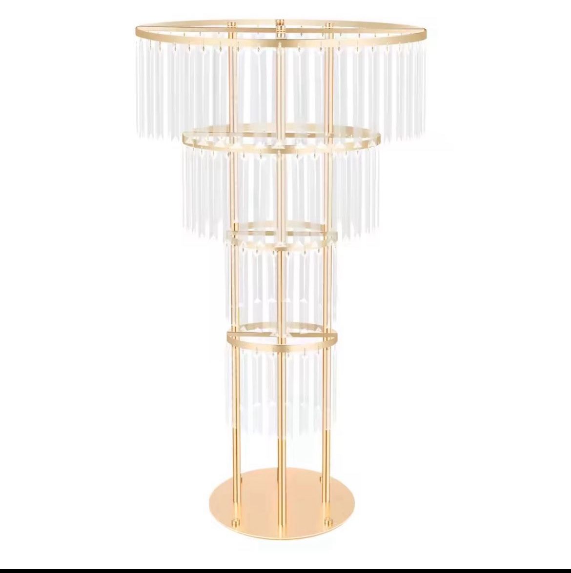 4 Tier Wedding Crystal Centerpiece