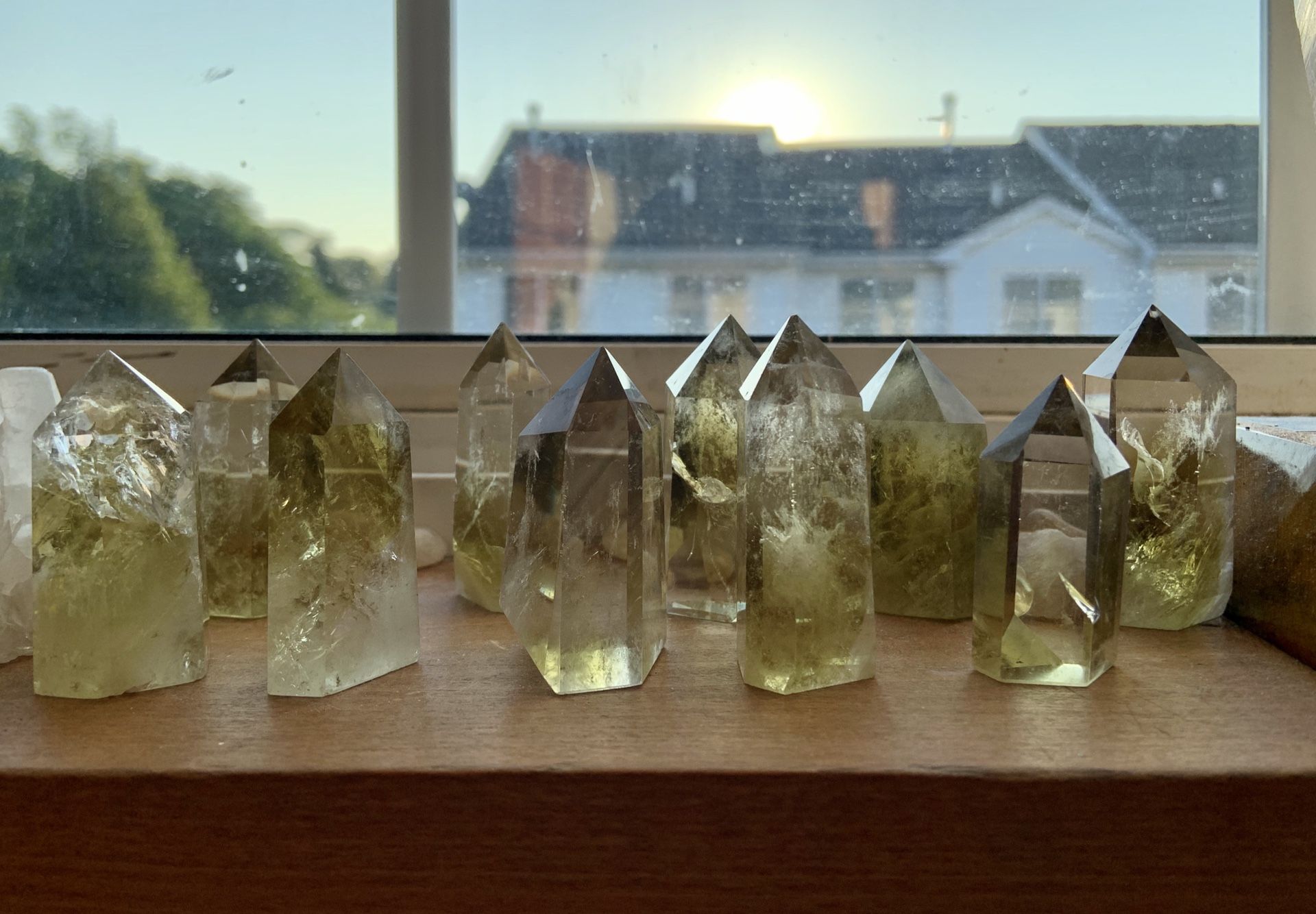 Citrine crystal tower