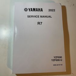 The 2022 Yamaha YZF-R7 (YZF690/U) service manual