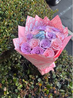 Mother’s Day artificial rose bouquet ramo Buchon rosas artificiales