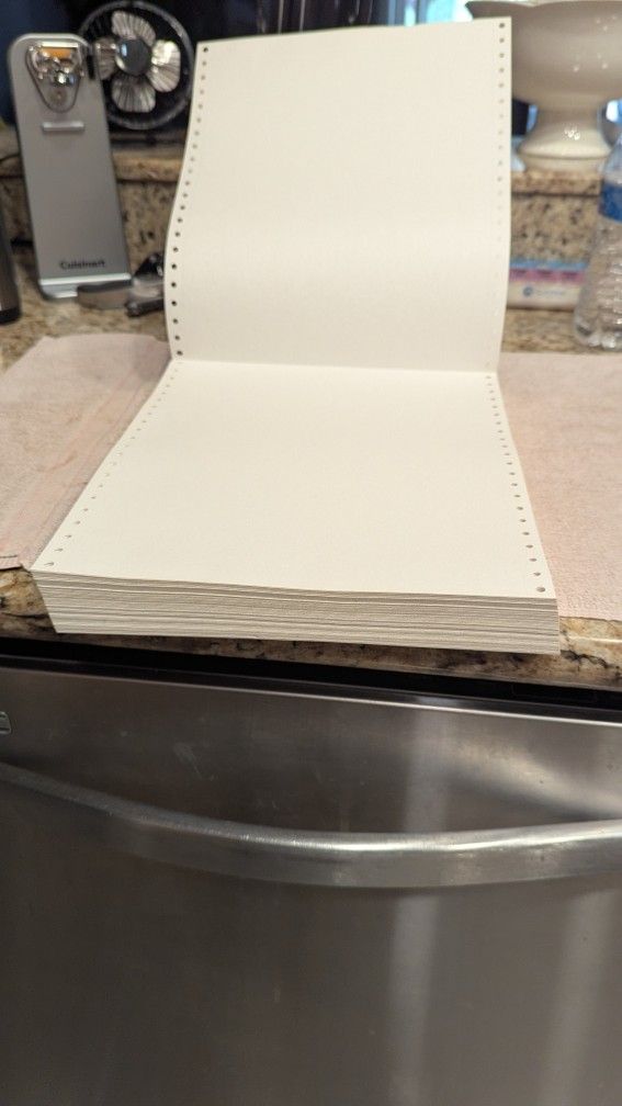 Hole Feed Computer Printer Paper