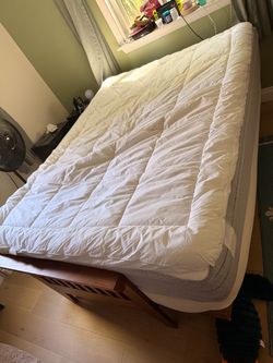 Full Size Mattress with Mattress Topper