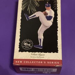 1996 Hallmark Keepsake Ornament At the Ballpark Nolan Ryan Collector’s Series #1