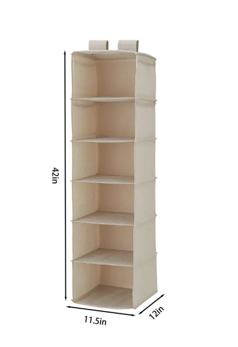 Mainstays 6-Shelf Hanging Closet Organizer – $7