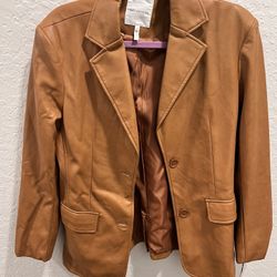 Soft Leather Jacket- Brand New From Macys