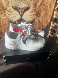 white supreme ones size 11