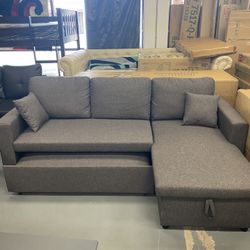 Futon Sectional Gray Available 
