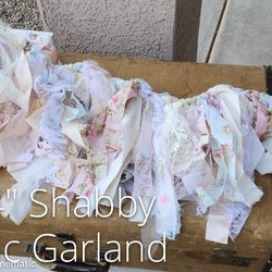 Shabby Chic Fabric Garland